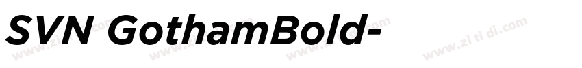 SVN GothamBold字体转换